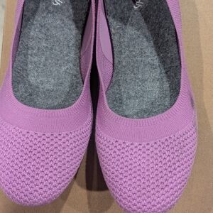 Women's Purple Knit Flats